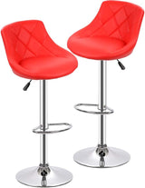 Counter Height Bar Stools Set of 2 Barstools Swivel Stool Height Adjustable Bar Chairs