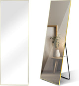 Full Length Mirror, Floor Mirror with Stand,Wall-Mounted Dressing Mirror