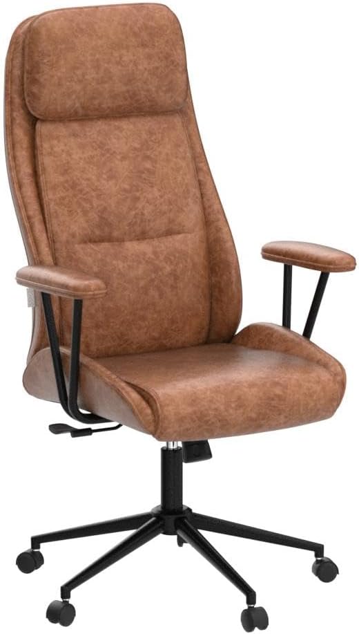 Executive Chair Mid Century Office Modern Chair,55° Reclining High Back Desk Chair