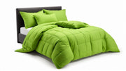 Premium Oversized Queen 100"x 100" Comforter, Parrot Green, All Seasons Pima Cotton 1Pc Comforter