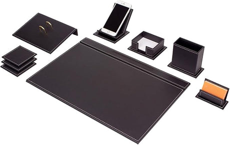 Leather Desk Set-Desk Office Accessories-Office Organizer- Home Office Accessories