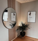 - 80 cm Frameless Mirror Polished Edge, Gives a Special Touch to Your Bathroom or Bedroom,