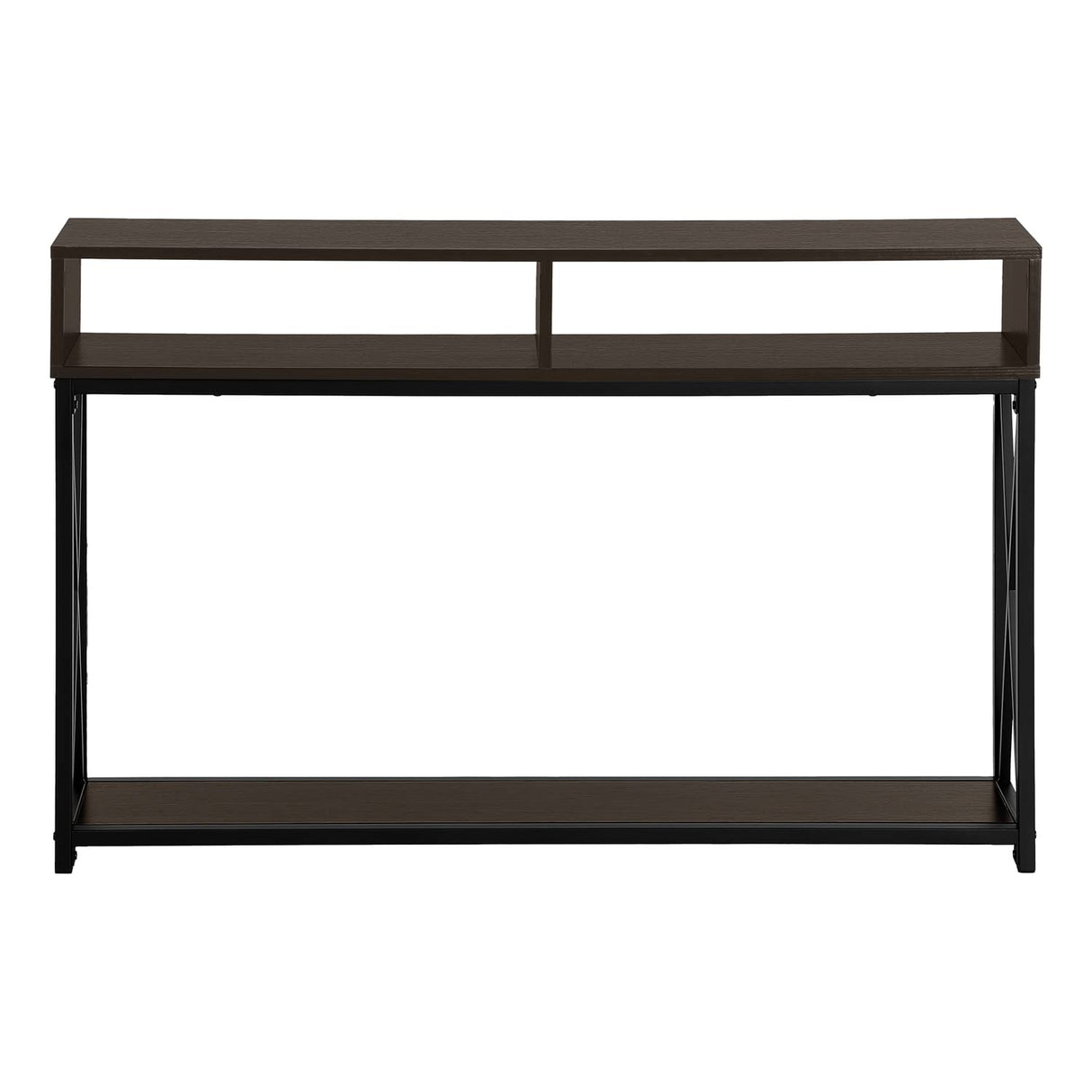 3574 Accent Table, Console, Entryway, Narrow, Sofa, Living Room, Bedroom, Metal, Laminate, Black,