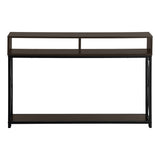 3574 Accent Table, Console, Entryway, Narrow, Sofa, Living Room, Bedroom, Metal, Laminate, Black,