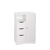 Ashland 1-Door, 3-Drawer Floor Cabinet, One Size, White
