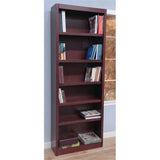 In Wood Midas Six Shelf Bookcase 84" H Cherry Finish
