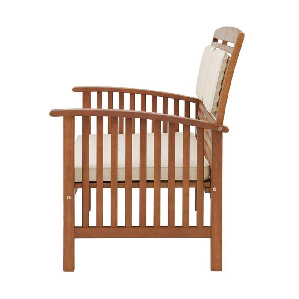 Wood Outdoor 2-Seat Bench