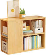 Cube Bookcase Storage Shelf Organizer with LED Lights, 5 Tier Bookshelves and Bookcases