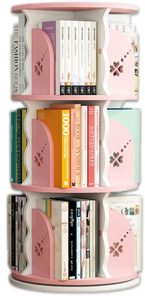 360° Rotating Bookshelf, Picture Book Shelf, Stimulate Reading Interest, Height Adjustable