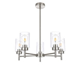Light Farmhouse Chandelier for Dining Room Kitchen Island, Modern
