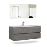 8" Bathroom Vanities with Sink, Wall Mounted Floating Bathroom Vanity