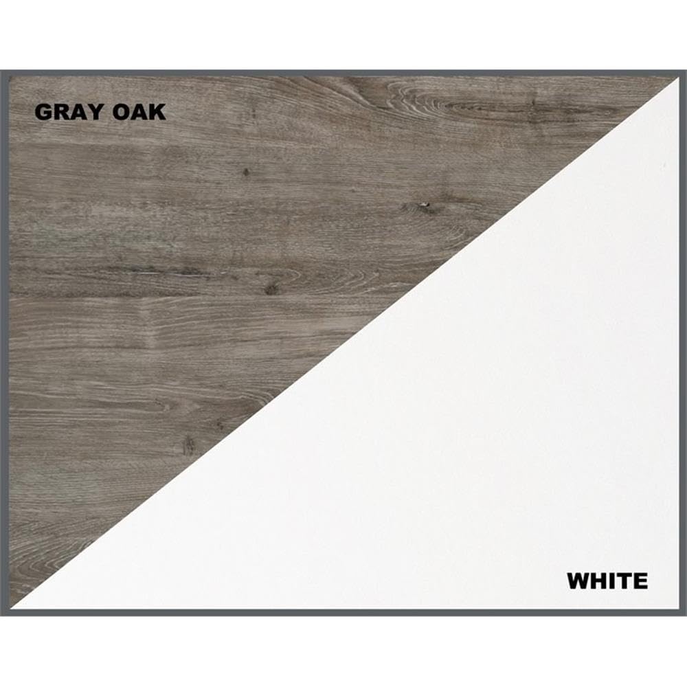 6-Shelf Modern Wood Storage Cube Bookcase, Square Organizer Cubby, White/Driftwood