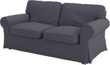 The Sofa Cover Replacement is Custom Made for IKEA Ektorp Loveseat Sofa. Cover Only!