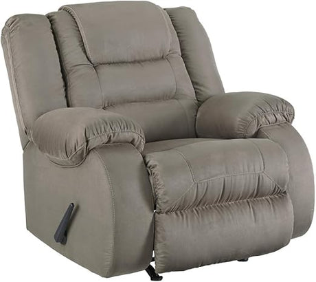 McCade Contemporary Manual Pull Tab Dual-Sided Reclining Sofa, Gray