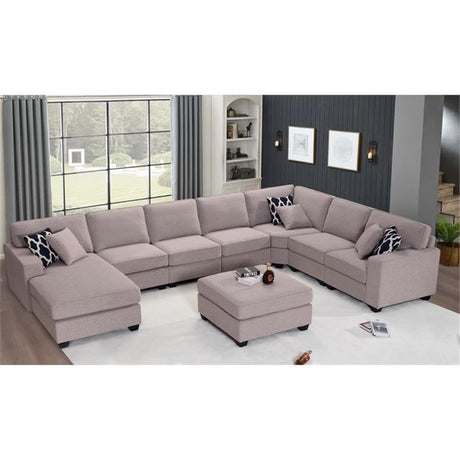 Legend Vansen Fabric Flexible Combination Module Reversible Sectional Sofa