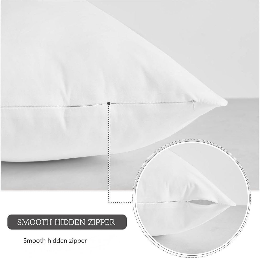 MoonRest® Synthetic Down Alternative 15x24 Lumbar Pillow Insert Form, for Decorative Throw Pillow, Sofa, Cushions, Body and Bed - Pack of 2- Size 15“X 24”
