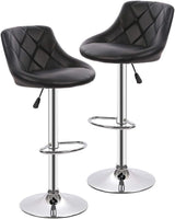 Counter Height Bar Stools Set of 2 Barstools Swivel Stool Height Adjustable Bar Chairs