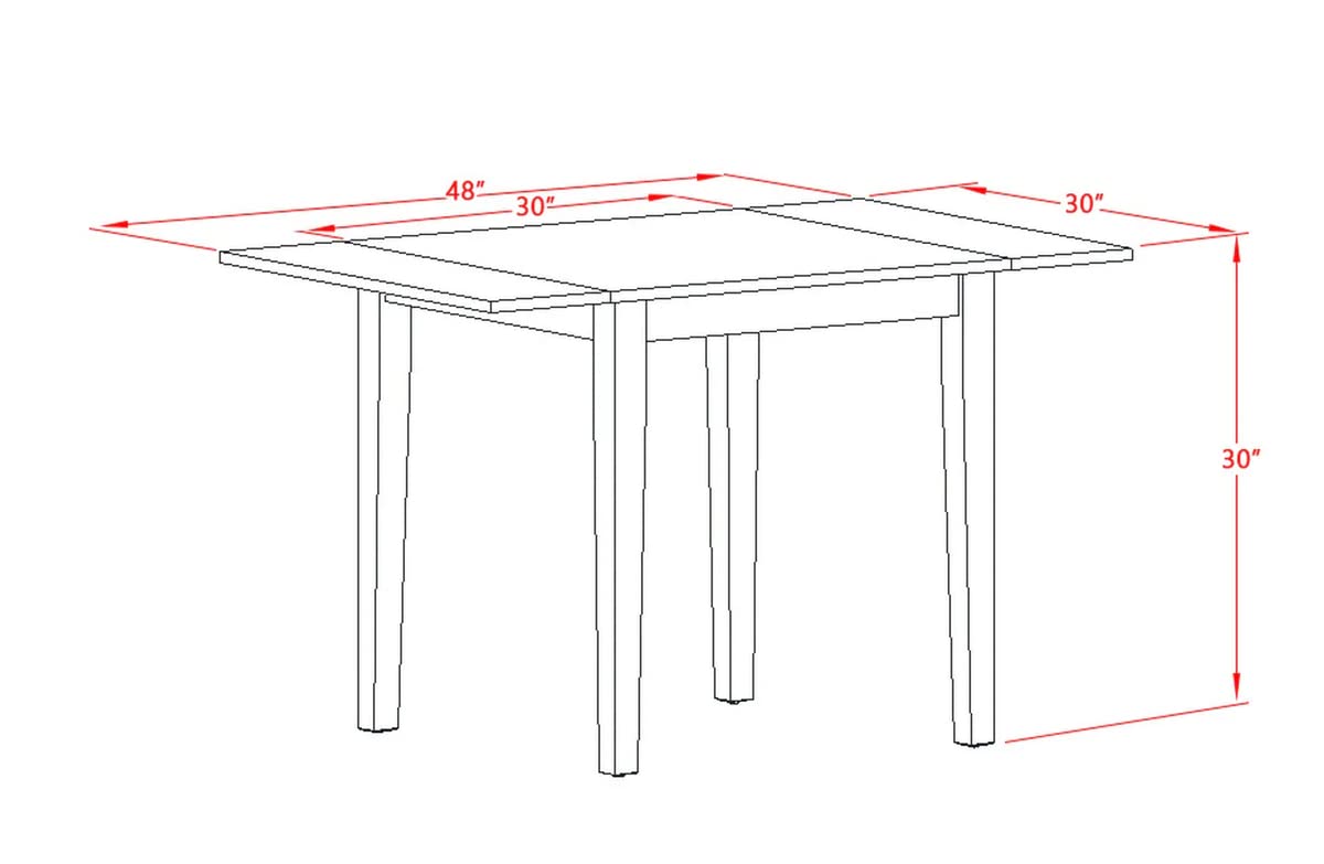 NDNI5-BCH-W Norden 5 Piece Set for 4 Includes a Rectangle