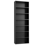 82" Tall Bookshelf, 7-Tier Open Shelves Bookcase, Freestanding Display Storage Shelves, Tall Bookcase Home Decor Furniture for Home Office, Living Room, Bedroom, Black