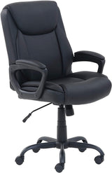 Classic Puresoft Padded Mid-Back Office Computer Desk Chair with Armrest