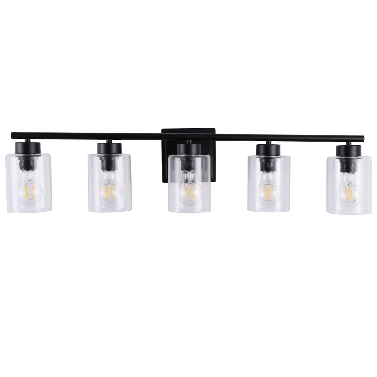 5 Light Bathroom Light Fixtures, 33.3 Inches Bathroom Lighting Fixtures Over Mirror