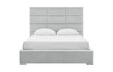 Terrazzo Storage Platform Bed Frame with Headboard Velvet Upholstered Box Quilted