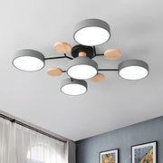 30 Inch LED Ceiling Light Fixture - 5-Light Dimmable Flush Mount