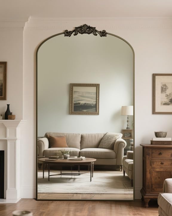 Arched Full Length Mirror,  Floor Mirror Freestanding