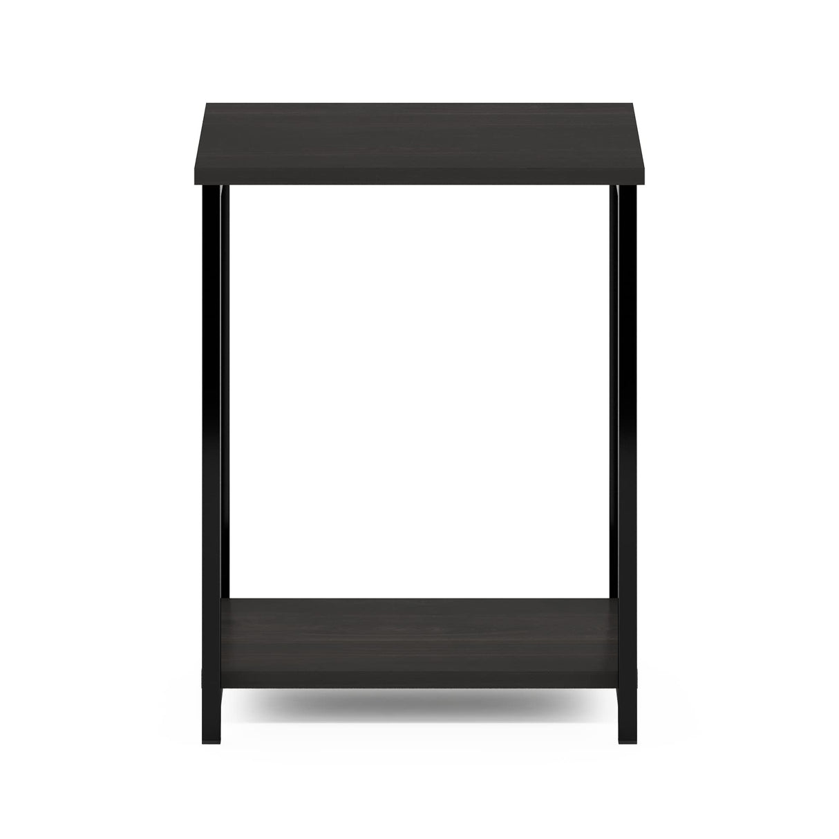 Simplistic Metal Frame End Table, 1-Pack, Espresso