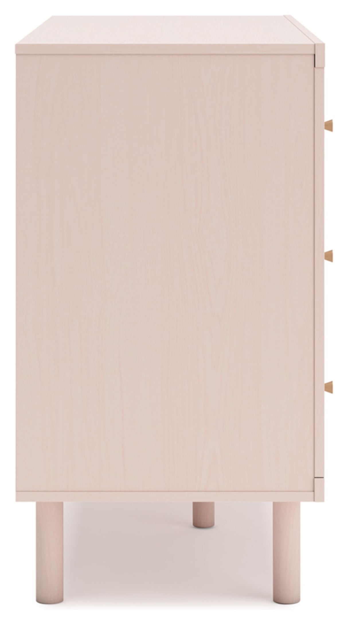 Signature Design by Ashley Wistenpine Modern 6-Drawer Dresser with Safety Stop, Pink
