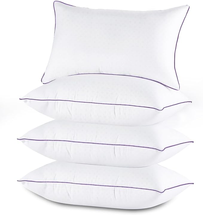 Pillows King Size Set of 4, Bed Pillows Set of 4, Cooling and Supportive Pillows