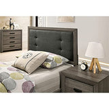 Livorn 3-Piece Gray Wood Bedroom Set - Full + 2 Nightstands