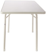 120/W Rectangular Steel Garden Table, White, 115 x 70 x 72 cm