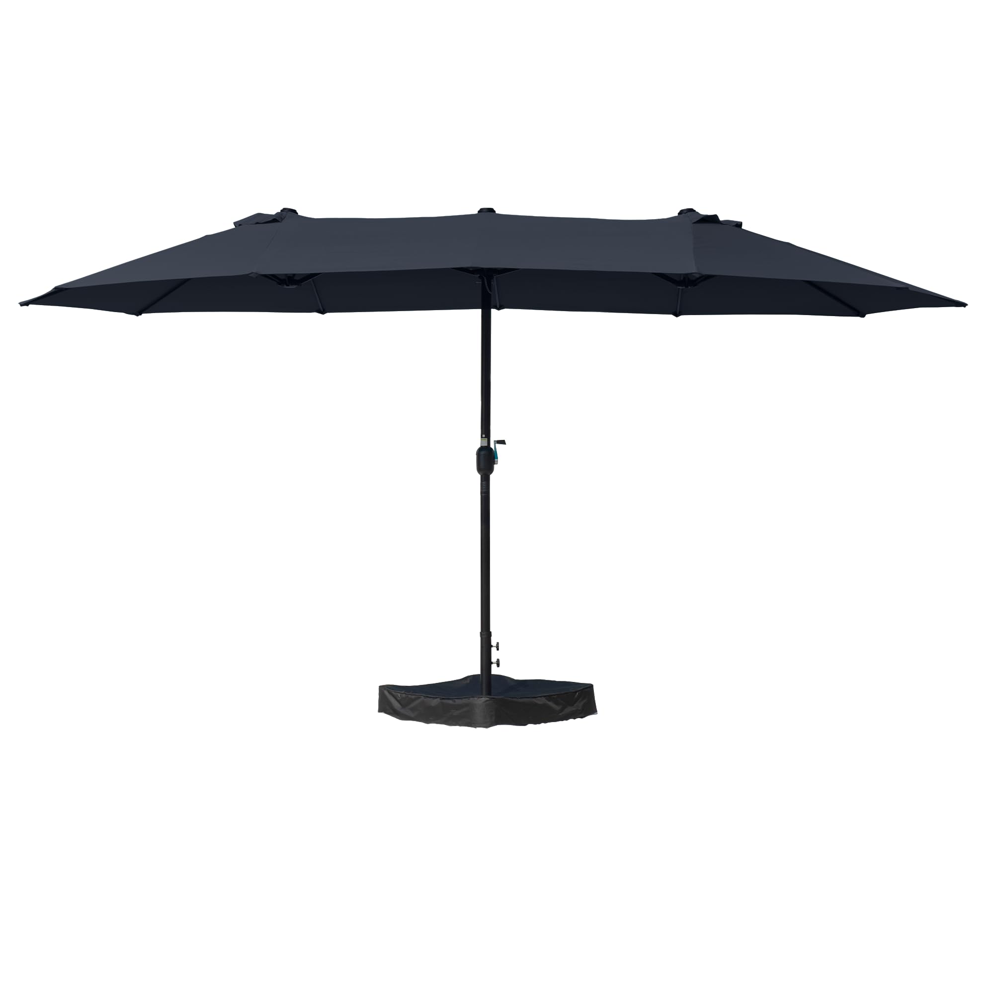 15ft Rectangle Patio Umbrella, Double-Sided Outdoor Market Umbrella