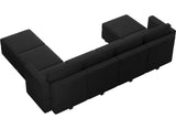 Modular Sectional Sofa U Shaped Sectional Couch with Reversible Chaises Velvet