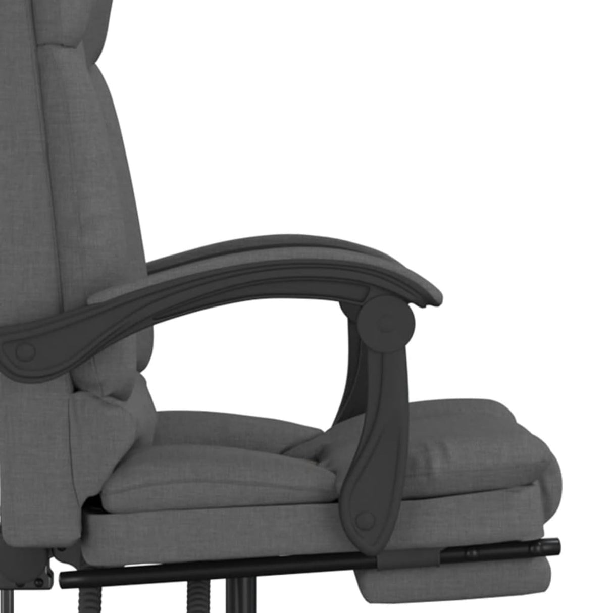 Gecheer Massage Reclining Office Chair Dark Gray Fabric