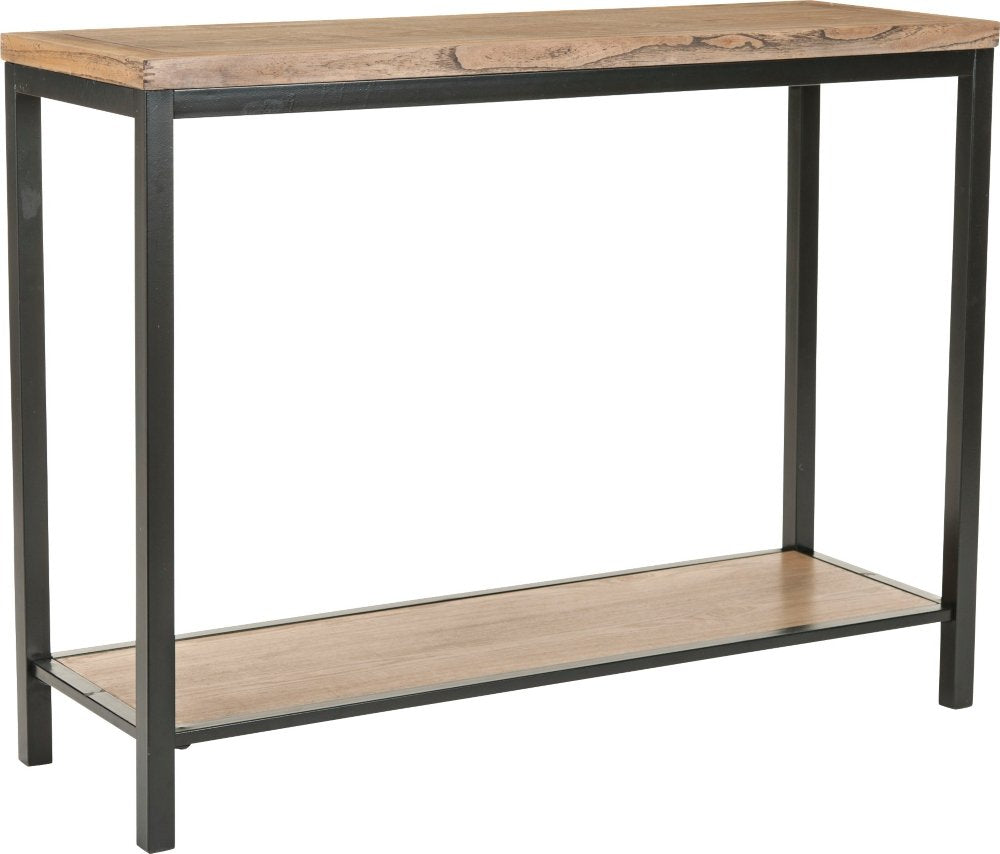 American Homes Collection Dennis Oak Console Table