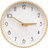 Wooden Wall Clock Silent Non Ticking 10 inch Analog Wall Clocks Battery