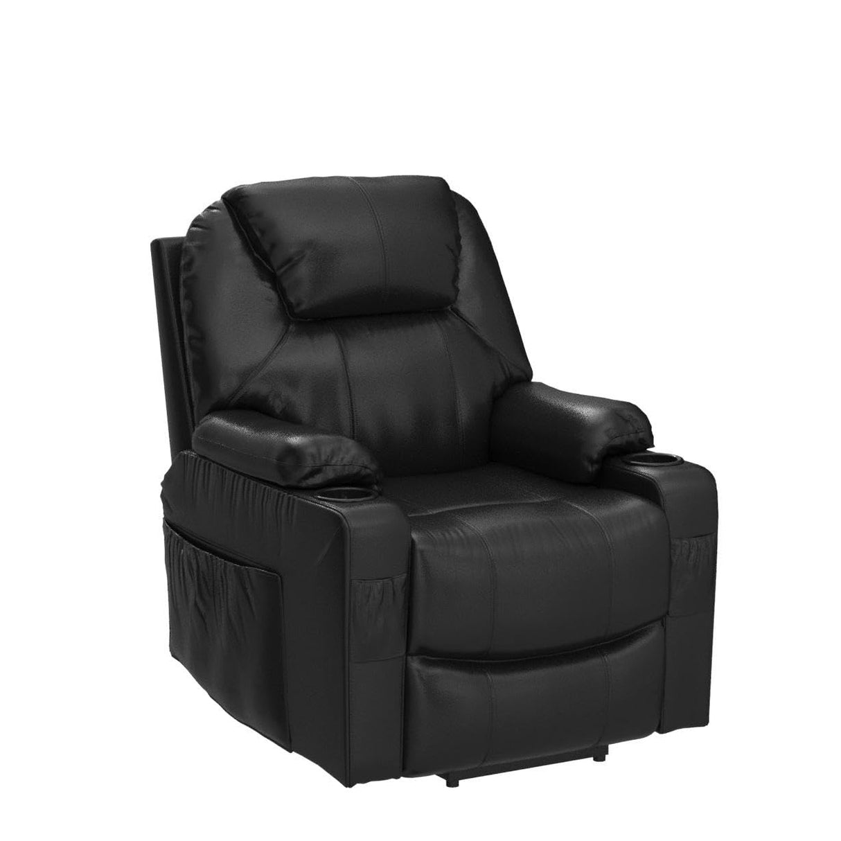 Power Lift Recliner Chair for Elderly, Lift Chair with Heat and Massage, Faux Leather