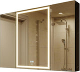 Lighted Bathroom Medicine Mirror Cabinet with Sockets & USBs