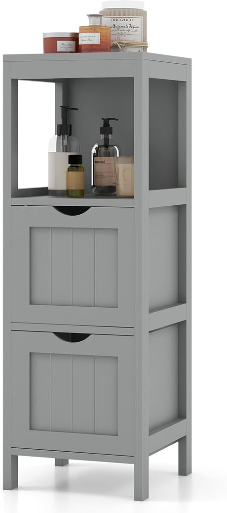 Bathroom Organizers and Storage Cabinet - Storage Organizer Rack Stand with 2 Removable Drawers,