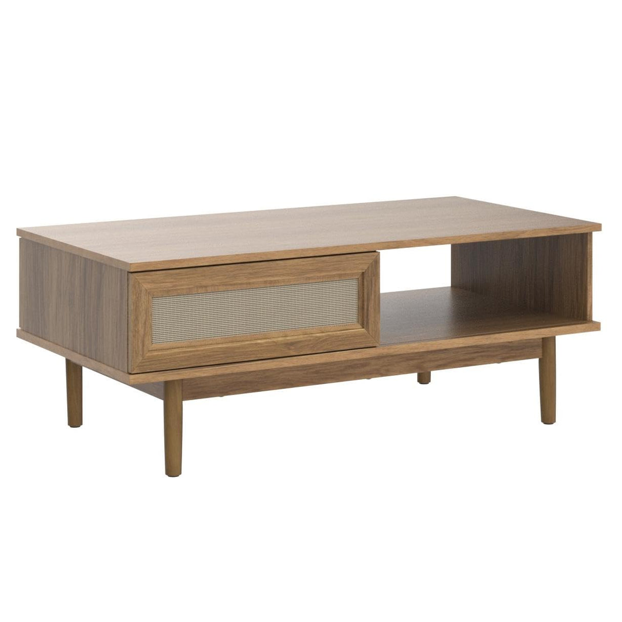 Haylee Coffee Table, Modern Boho Farmhouse Small Coffee Table