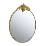 Arched Wall Decor Mirror with Metal Frame - Gold 36" x 41"