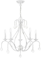 Lighting 40845-60 5 Light Antique White Chandelier