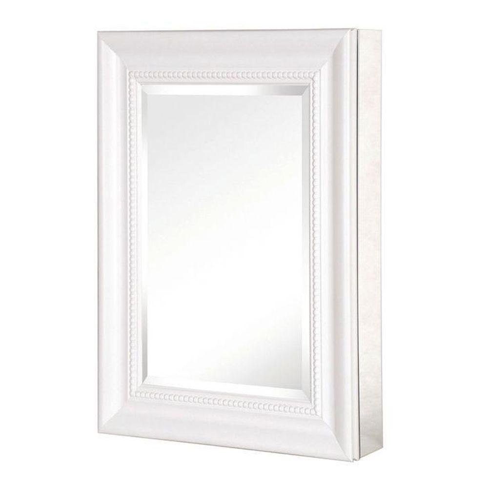 SP4597 26-Inch Deco High Framed Medicine Cabinet, White