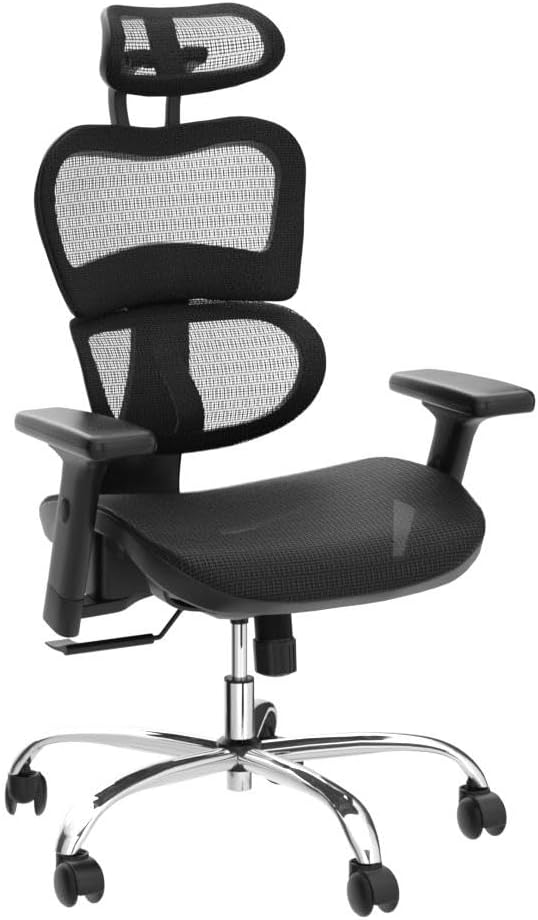 Office Chair, High Back Mesh Chair Computer Desk Chair with Lumbar Support and 3D