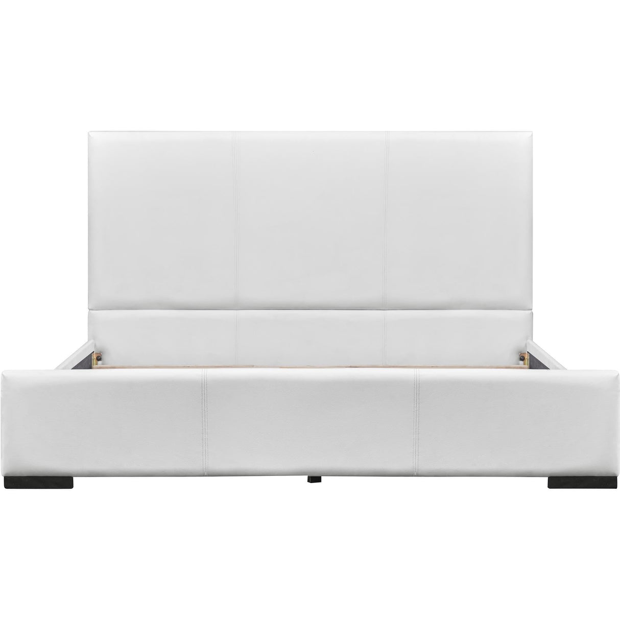 Abbey Platform Bed, White, King