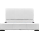 Abbey Platform Bed, White, King