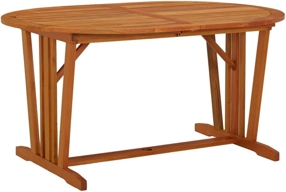 Patio Table 78.7"x39.4"x29.5" Solid Wood Eucalyptus