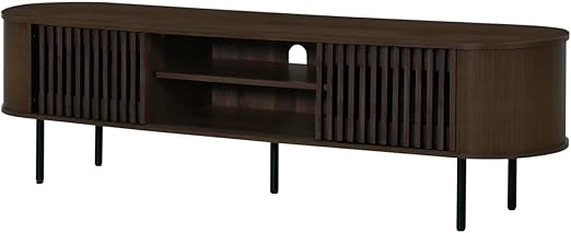 Brax Wood TV Console for TVs up to 82", Walnut